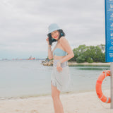 Baby Pastel Khamanno Fringe Bag - Cerulean