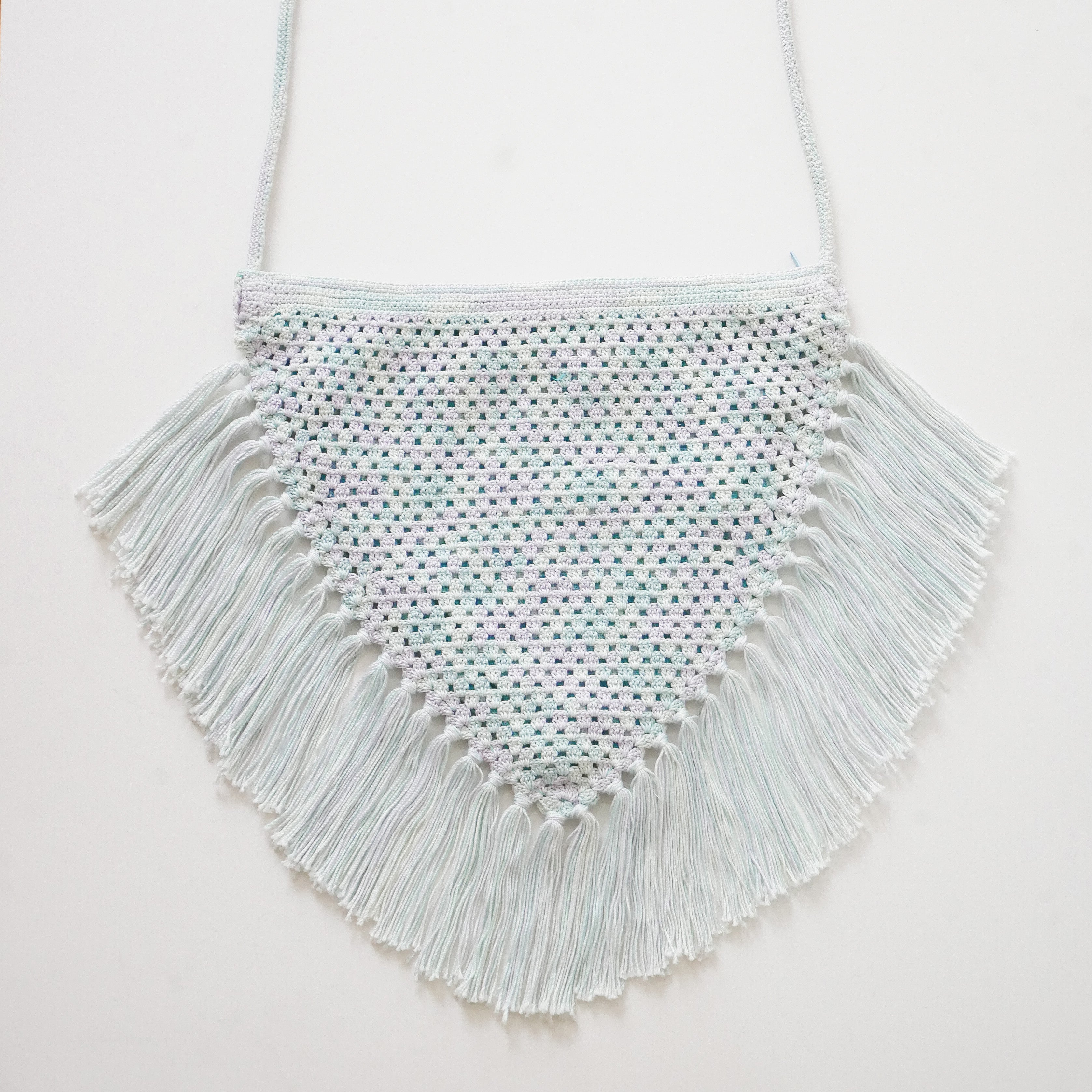 Baby Pastel Khamanno Fringe Bag - Cerulean