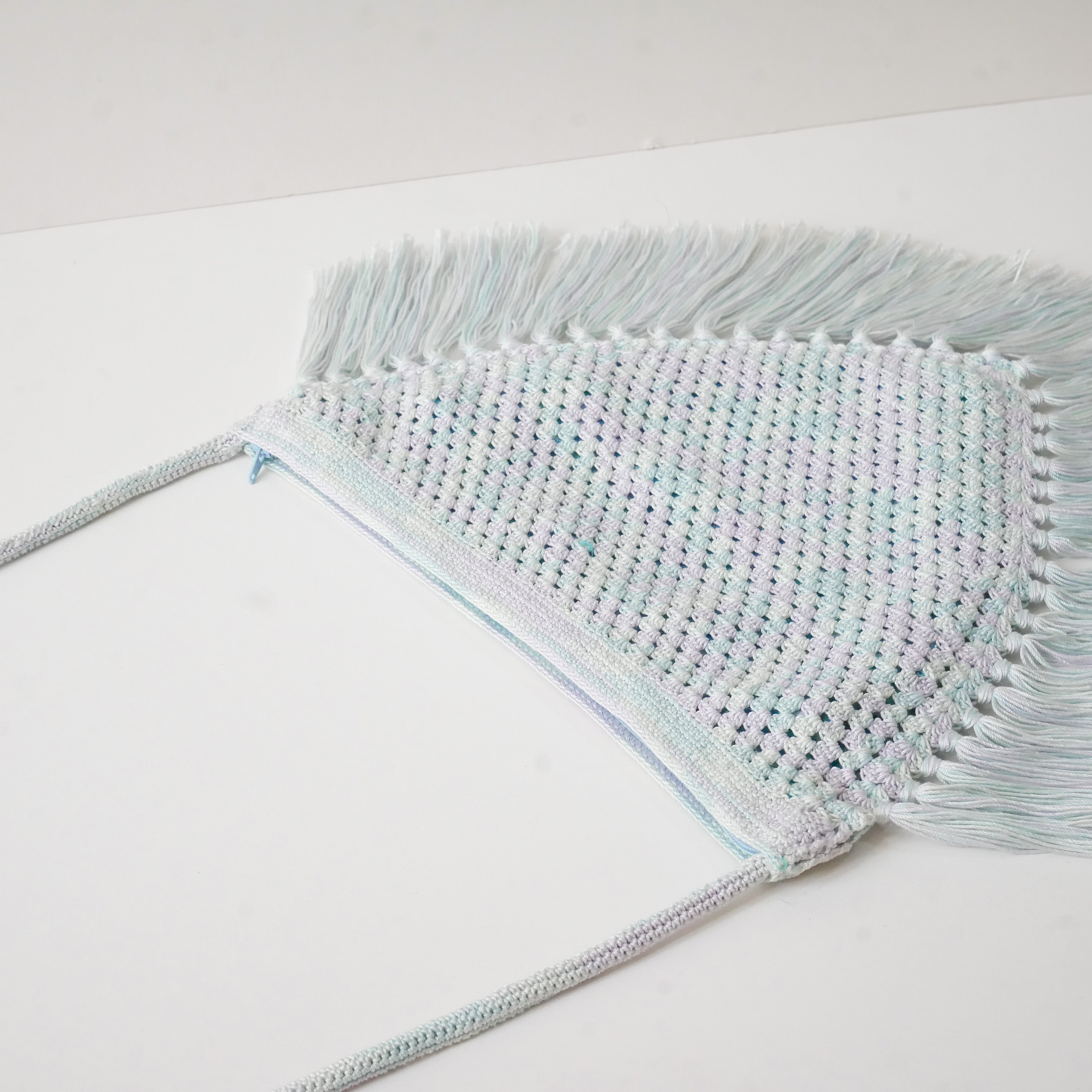 Baby Pastel Khamanno Fringe Bag - Cerulean