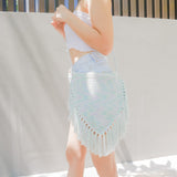 Baby Pastel Khamanno Fringe Bag - Cerulean