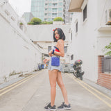 Bleu PomPom Sling Bag