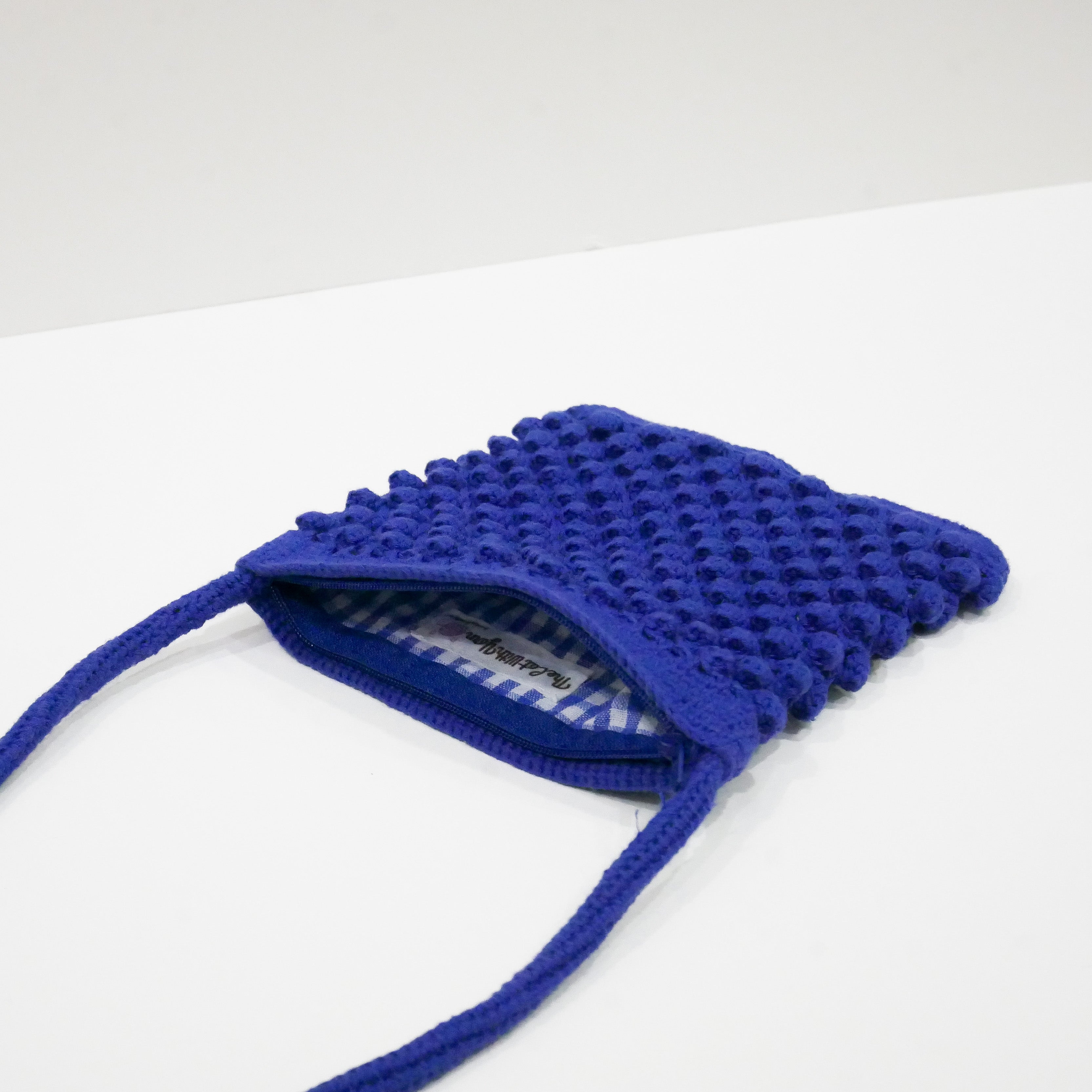 Bleu PomPom Sling Bag