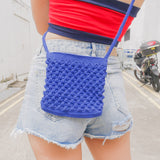 Bleu PomPom Sling Bag
