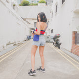 Bleu PomPom Sling Bag