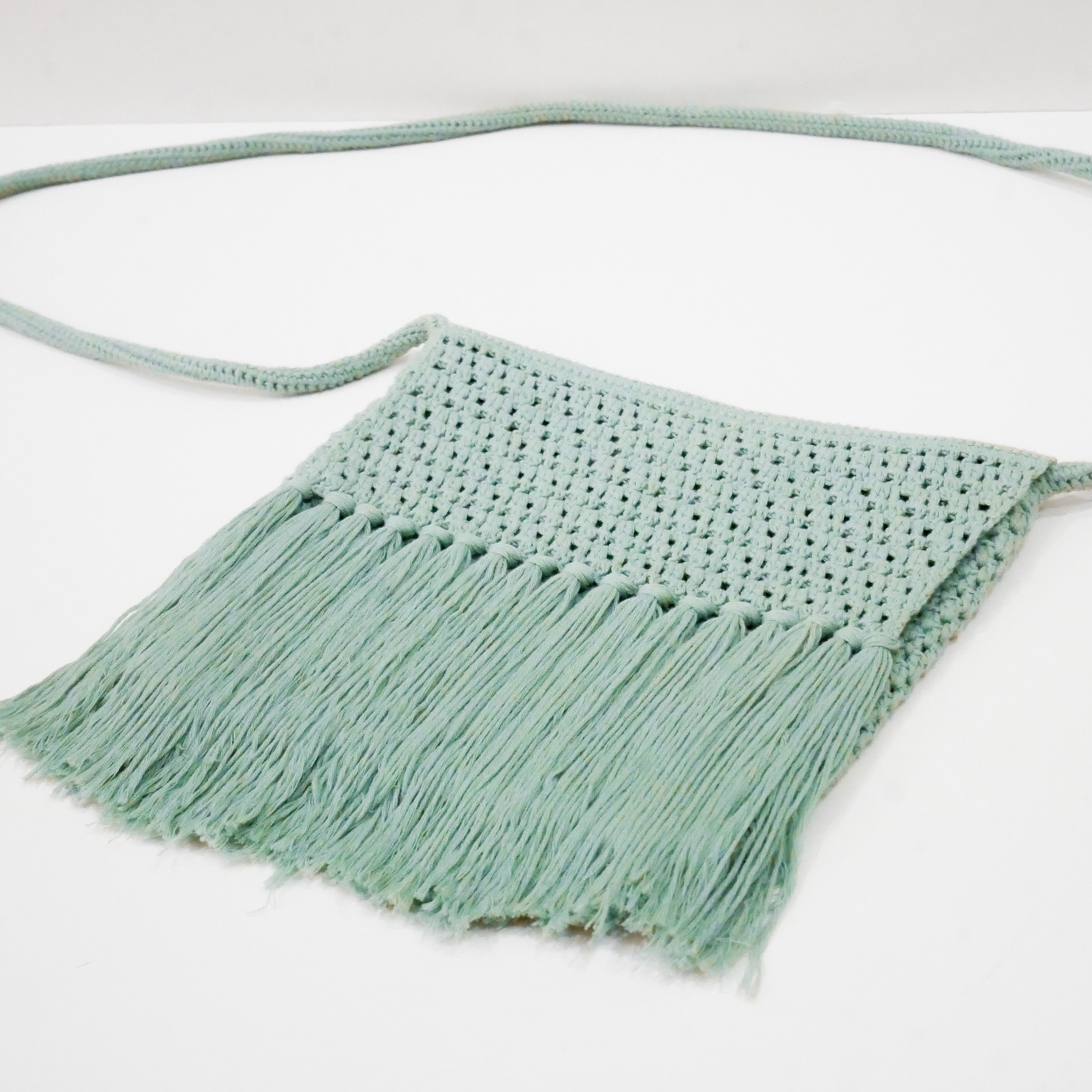Mint Fringe Bag