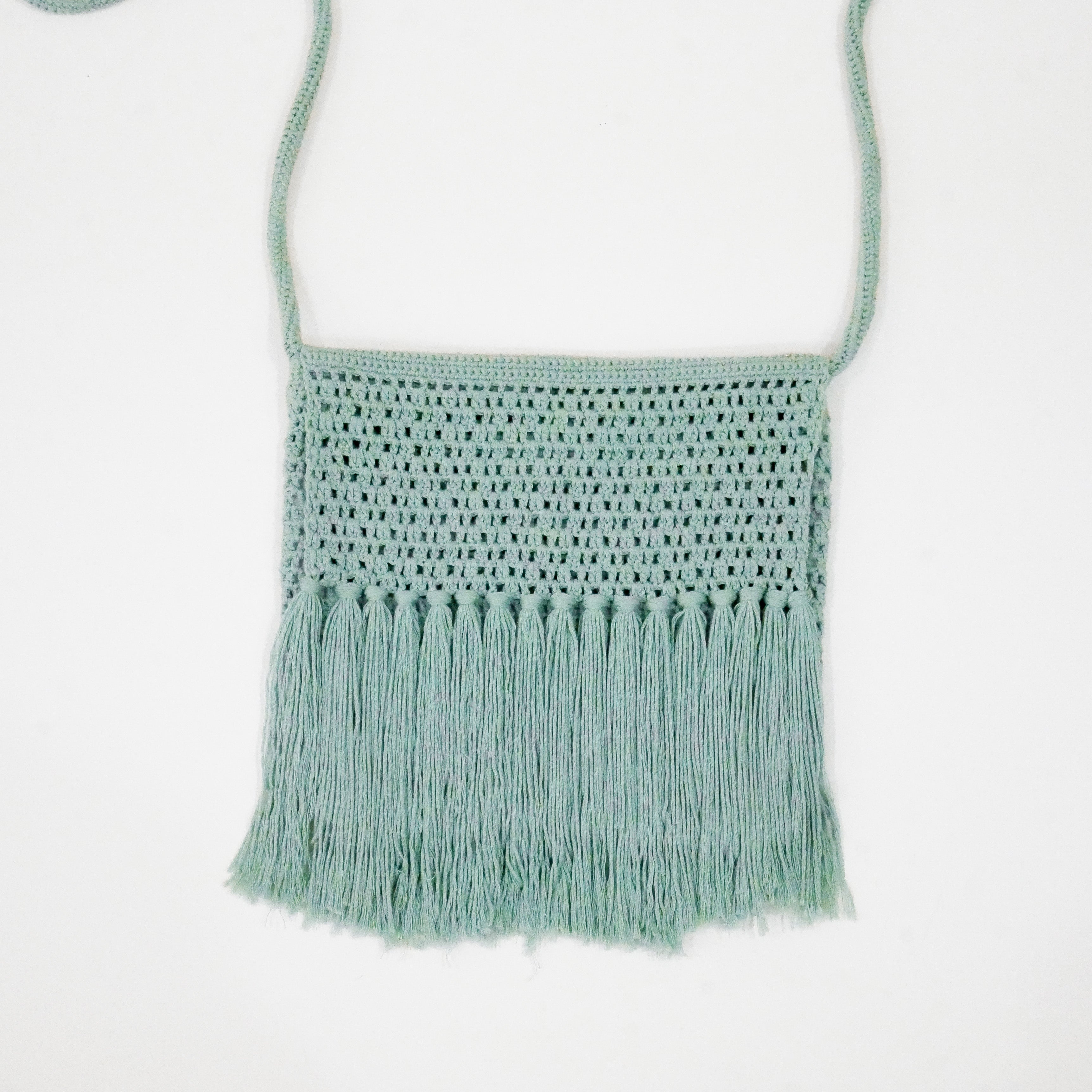 Mint Fringe Bag