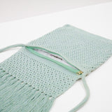 Mint Fringe Bag