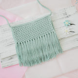 Mint Fringe Bag