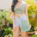 Mint Fringe Bag