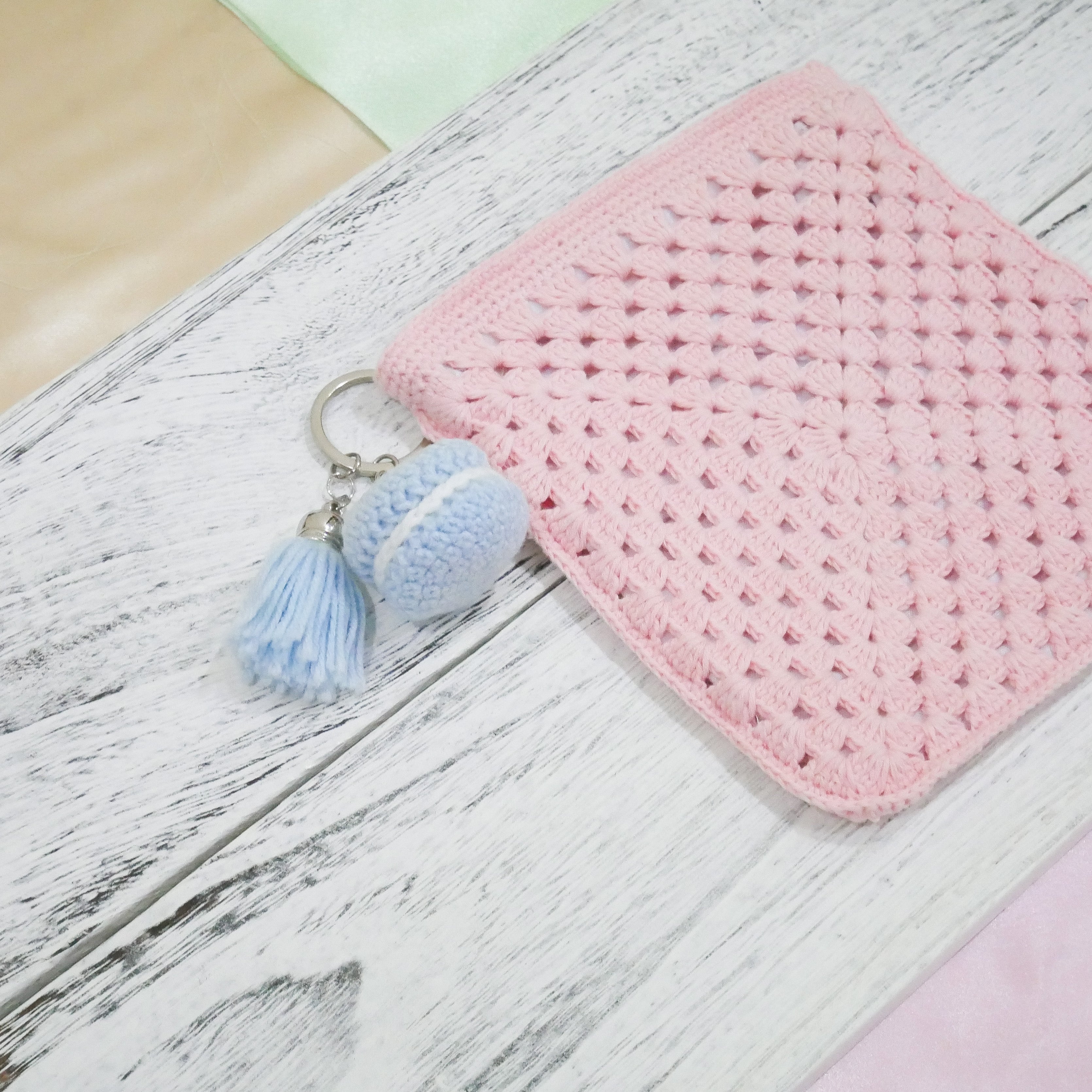 Light Blue Macaron Charm