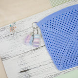 Stacked Macaron Charm (Blue, Lilac, Purple)