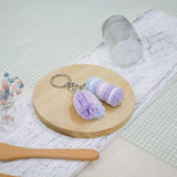 Stacked Macaron Charm (Blue, Lilac, Purple)