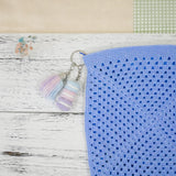 Stacked Macaron Charm (Blue, Lilac, Purple)