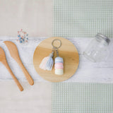Stacked Macaron Charm (Blue, Pink, Yellow)