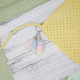 Stacked Macaron Charm (Blue, Pink, Yellow)
