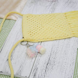 Stacked Macaron Charm (Blue, Pink, Yellow)