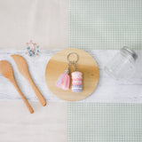 Stacked Macaron Charm (Light Pink, Pink, Purple)