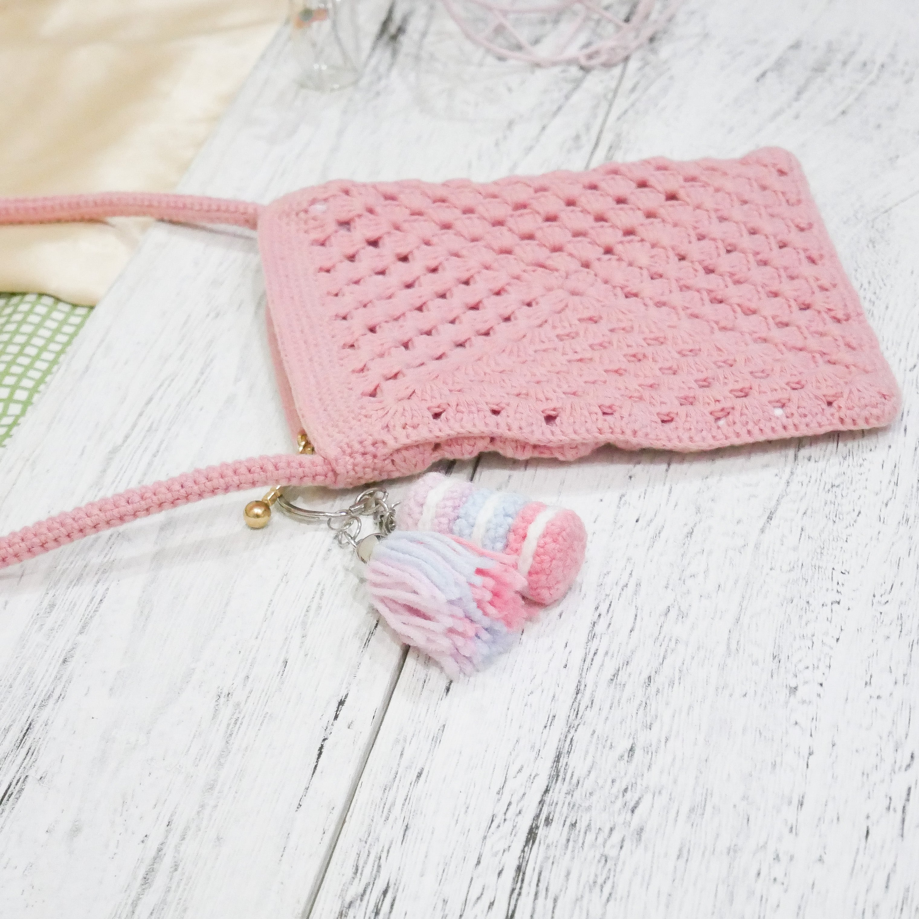 Stacked Macaron Charm (Lilac, Blue, Pink)