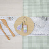Stacked Macaron Charm (Lilac, Teal, Purple)