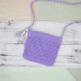 Stacked Macaron Charm (Lilac, Teal, Purple)