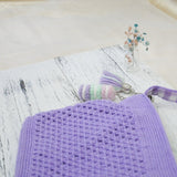 Stacked Macaron Charm (Lilac, Teal, Purple)