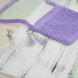 Stacked Macaron Charm (Lilac, Teal, Purple)
