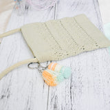 Stacked Macaron Charm (Orange, Yellow, Teal)