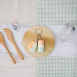 Stacked Macaron Charm (Orange, Yellow, Teal)