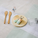 Stacked Macaron Charm (Orange, Yellow, Teal)