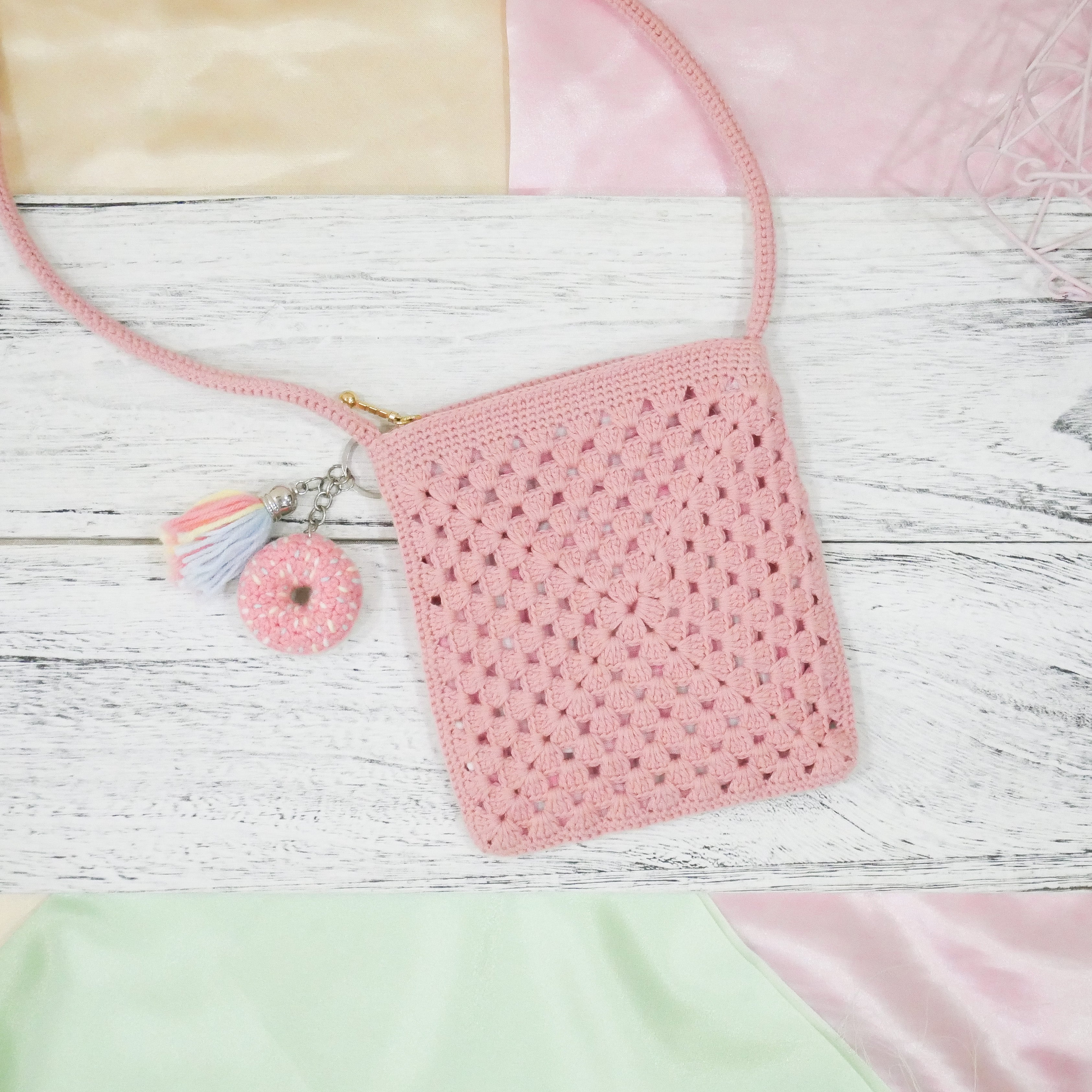 Strawberry Donut Charm