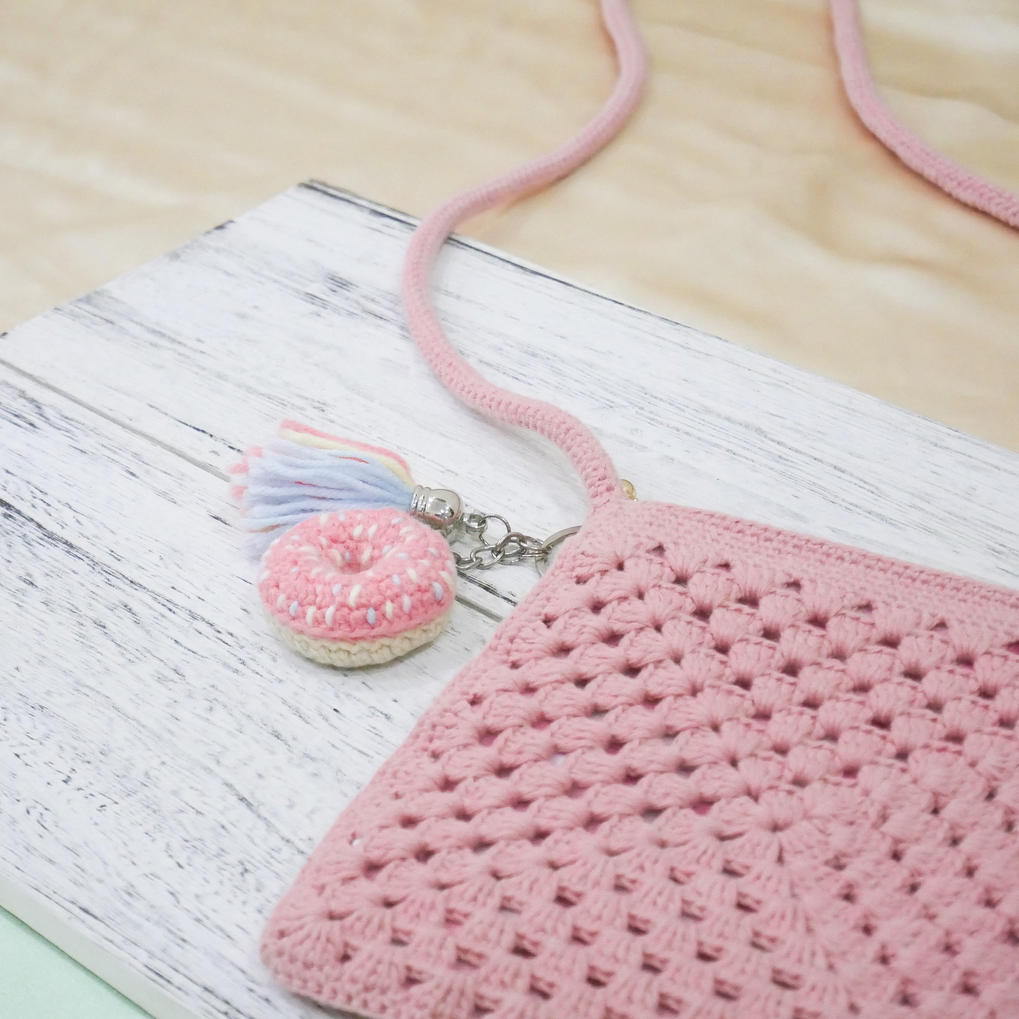 Strawberry Donut Charm
