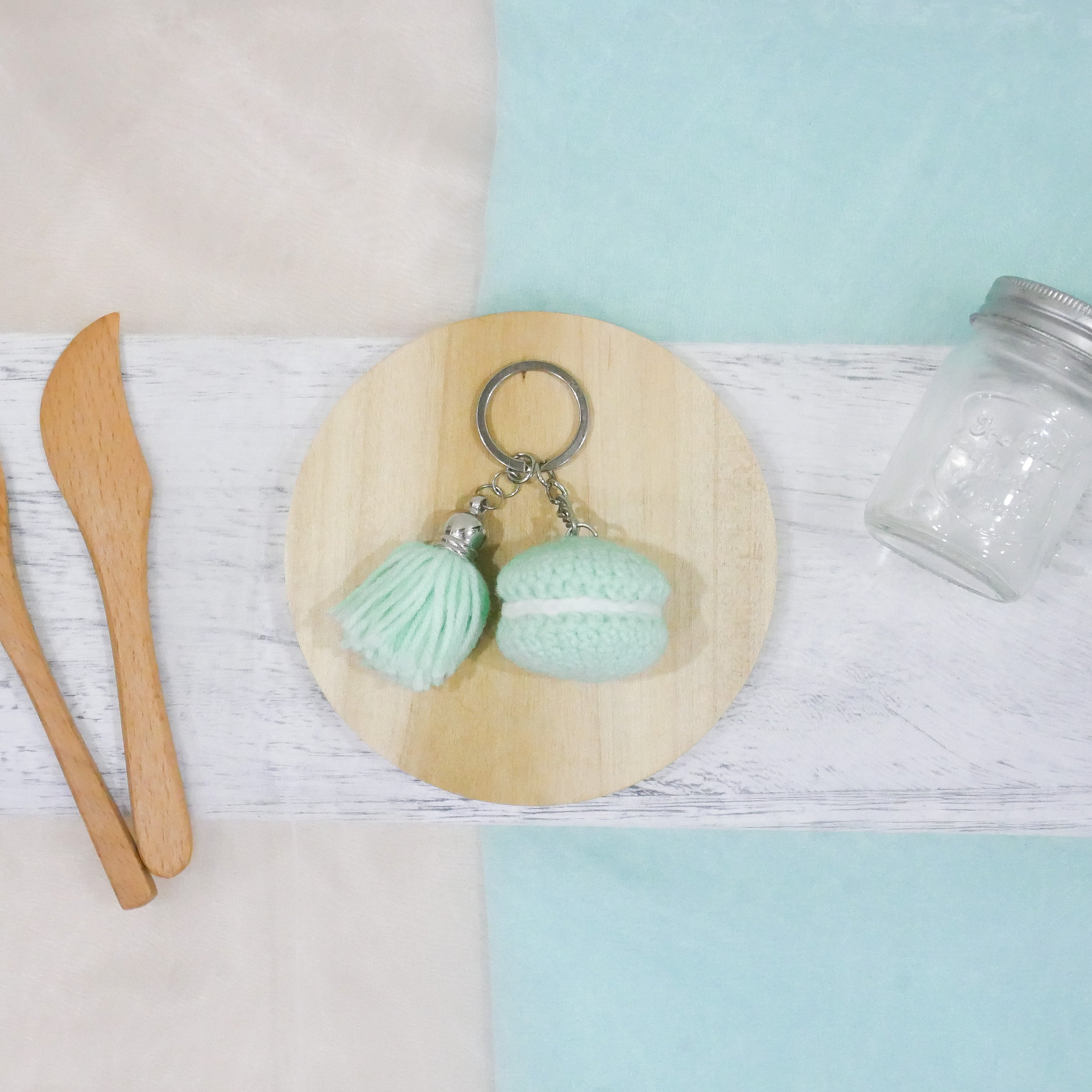 Spring Green Macaron Charm