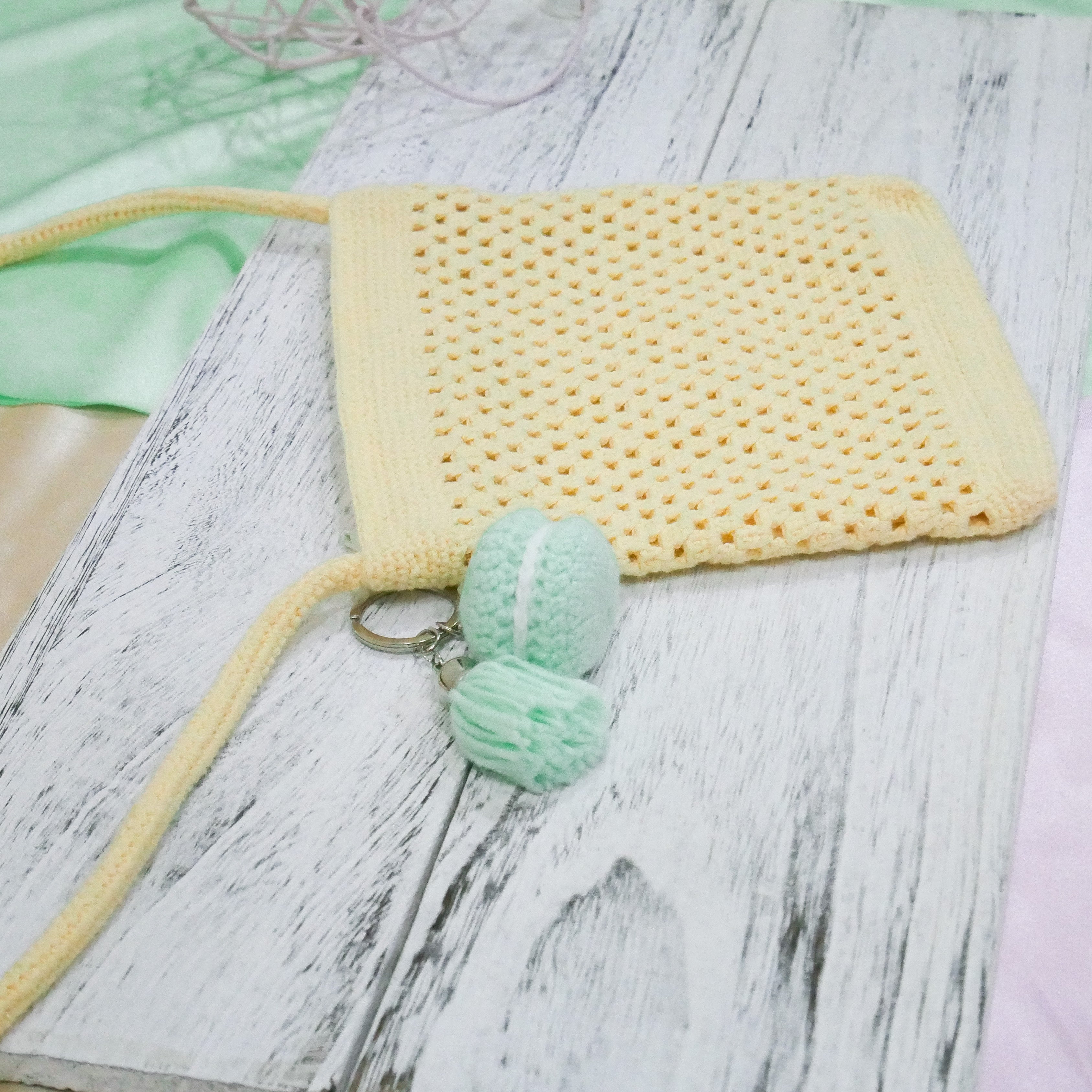 Spring Green Macaron Charm