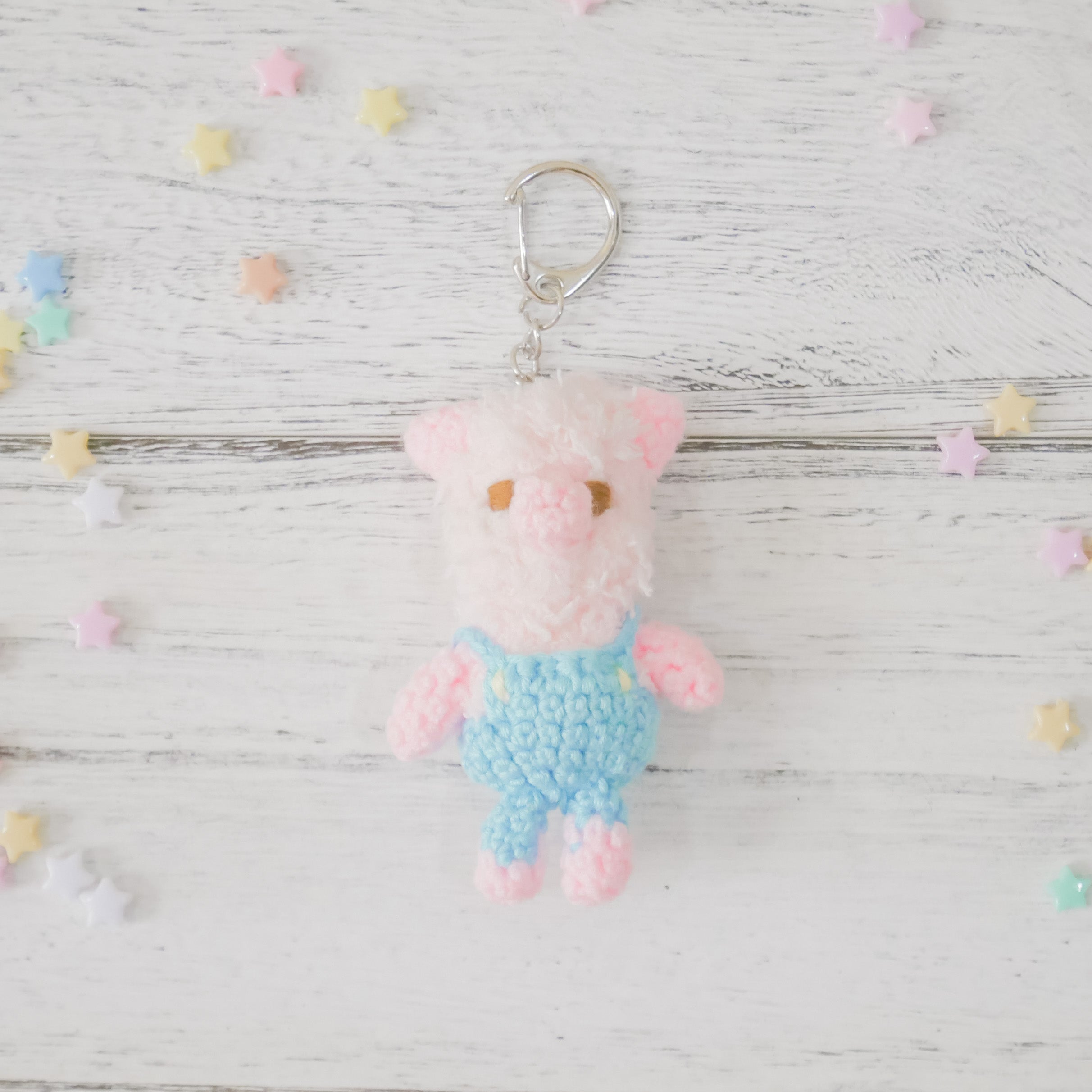 Three Little Pigs Charm (no blush) - Blue