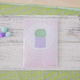 Golden Barrel Cactus (Purple) - Cross Stitch Kit