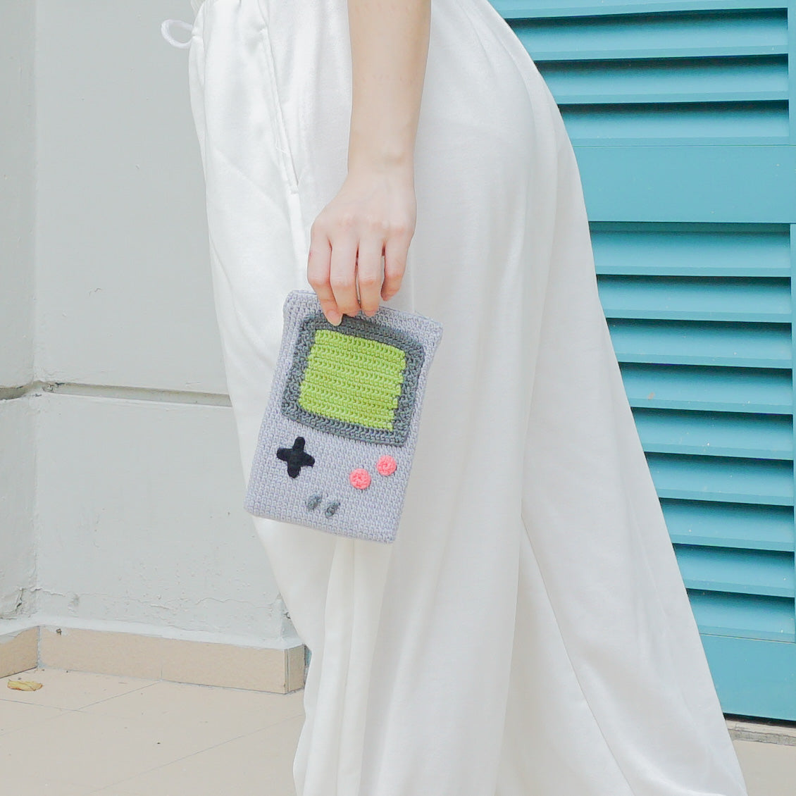 GameBoy Inspired Pouch - Grey