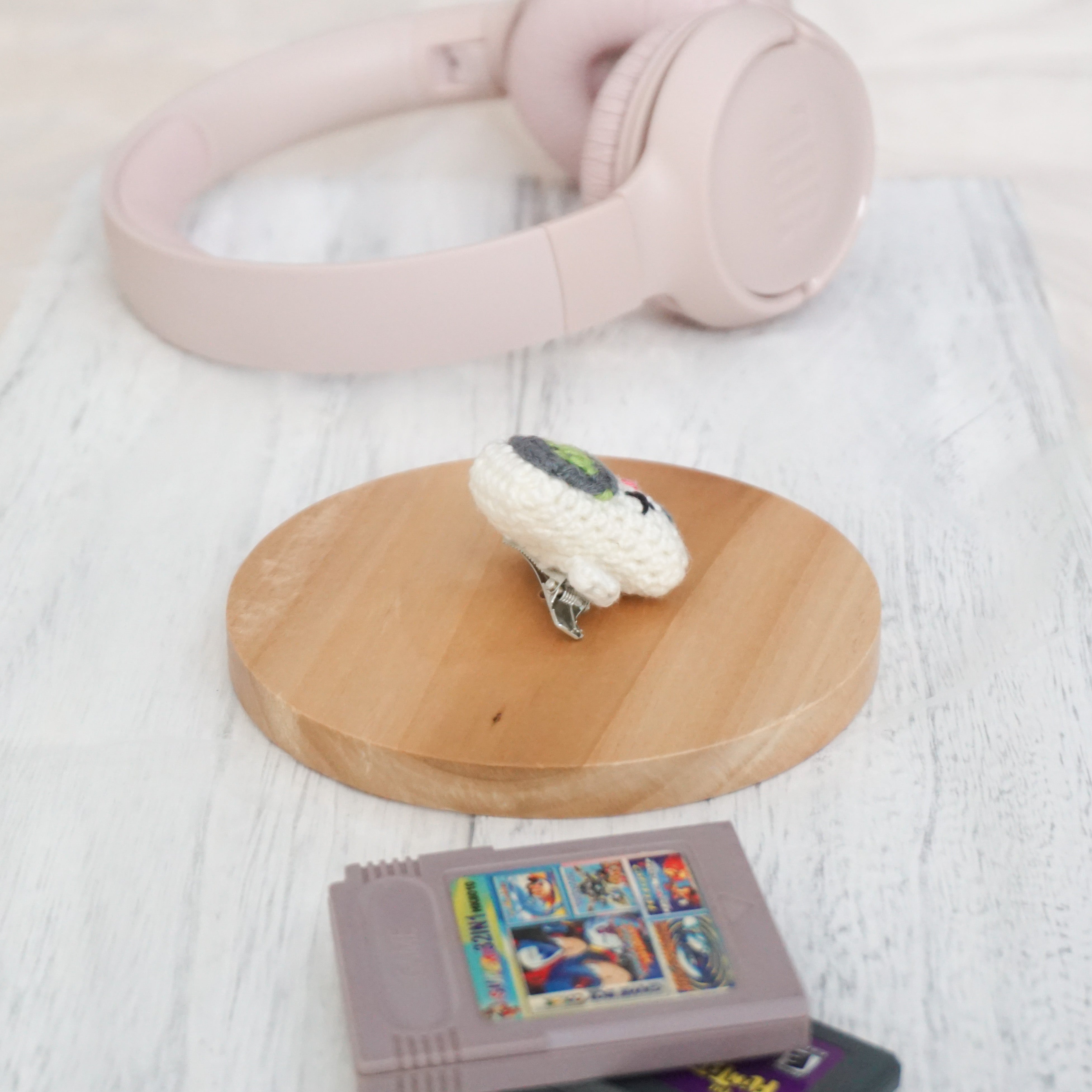 GameBoy Inspired Hairclip - White