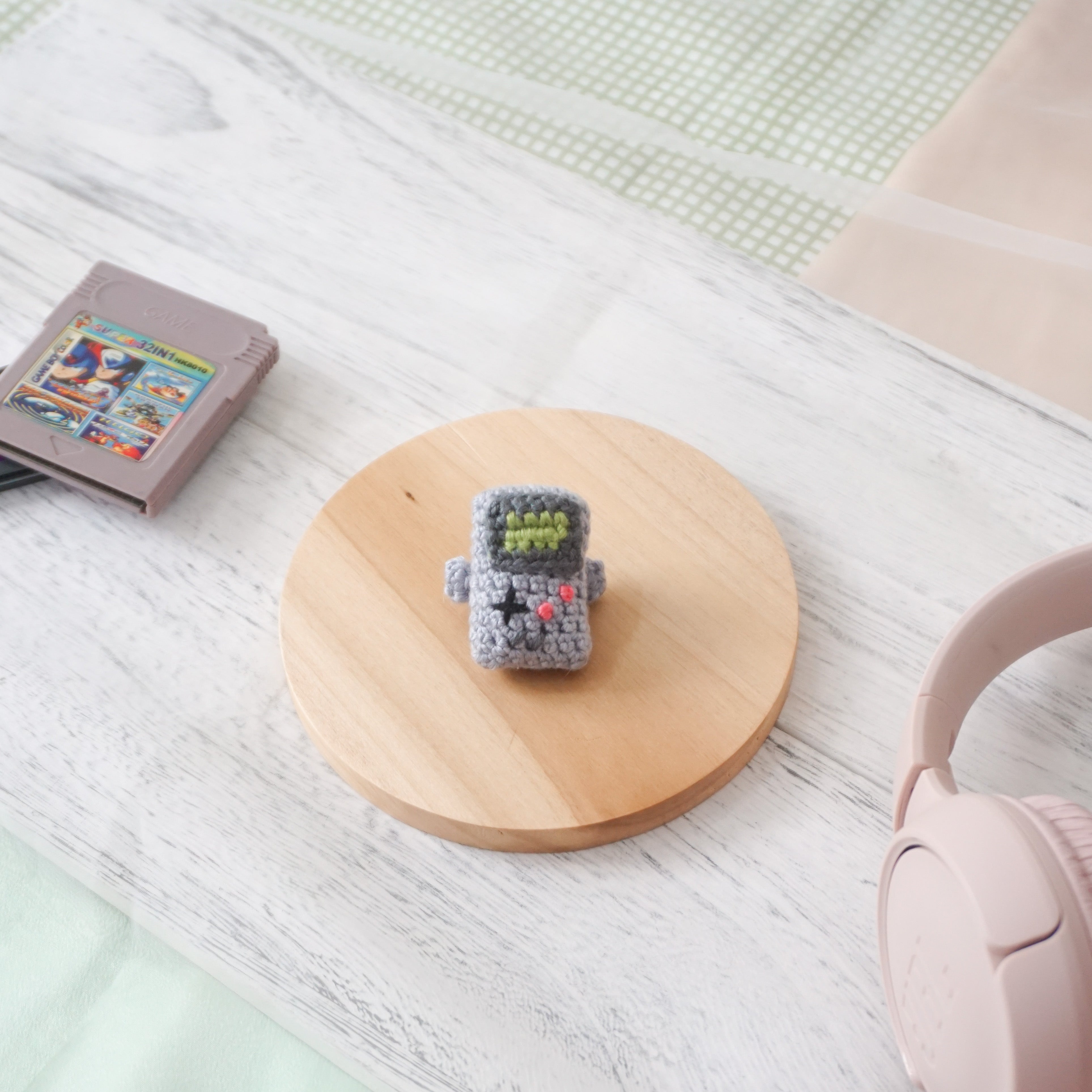 GameBoy Inspired Hairclip - Grey