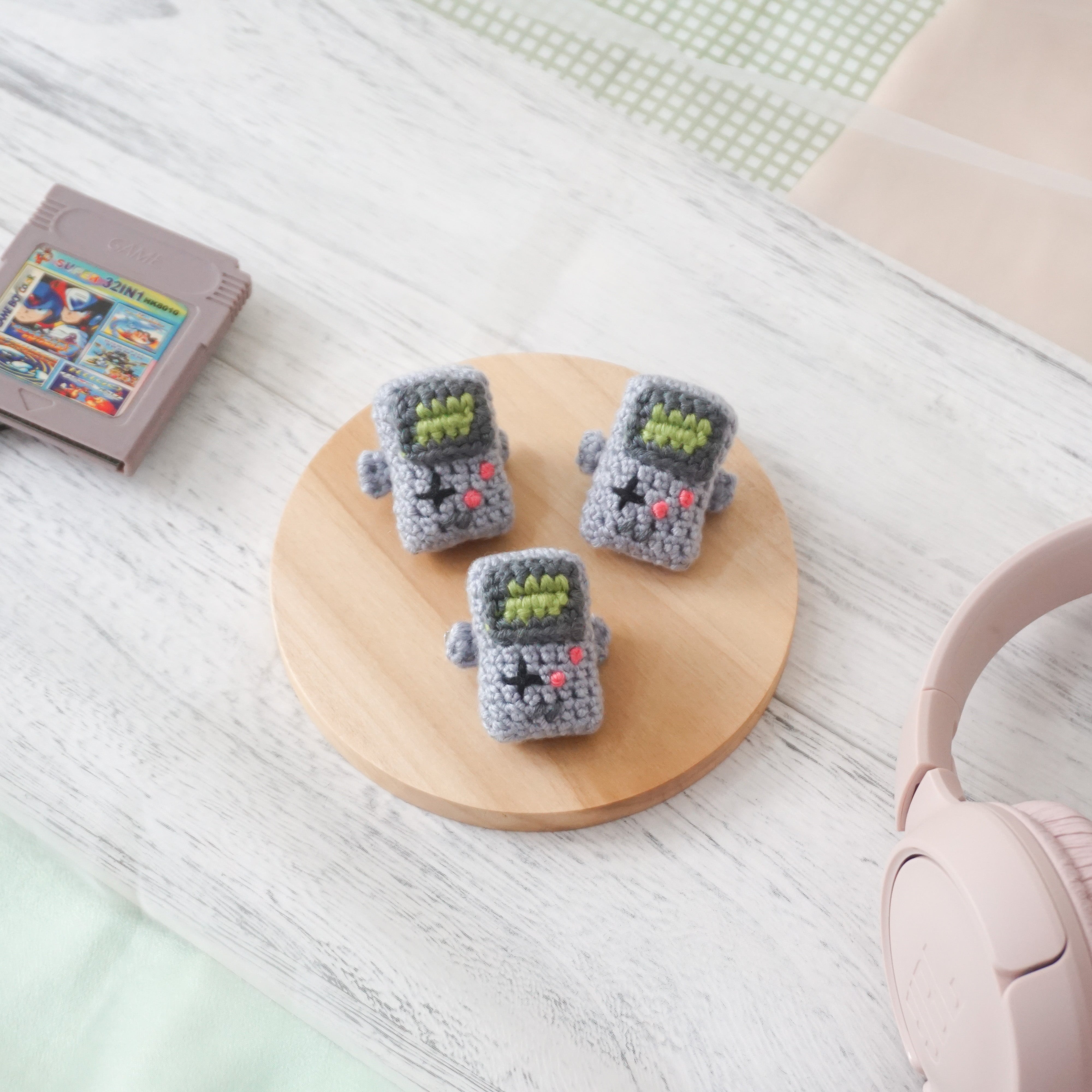GameBoy Inspired Hairclip - Grey