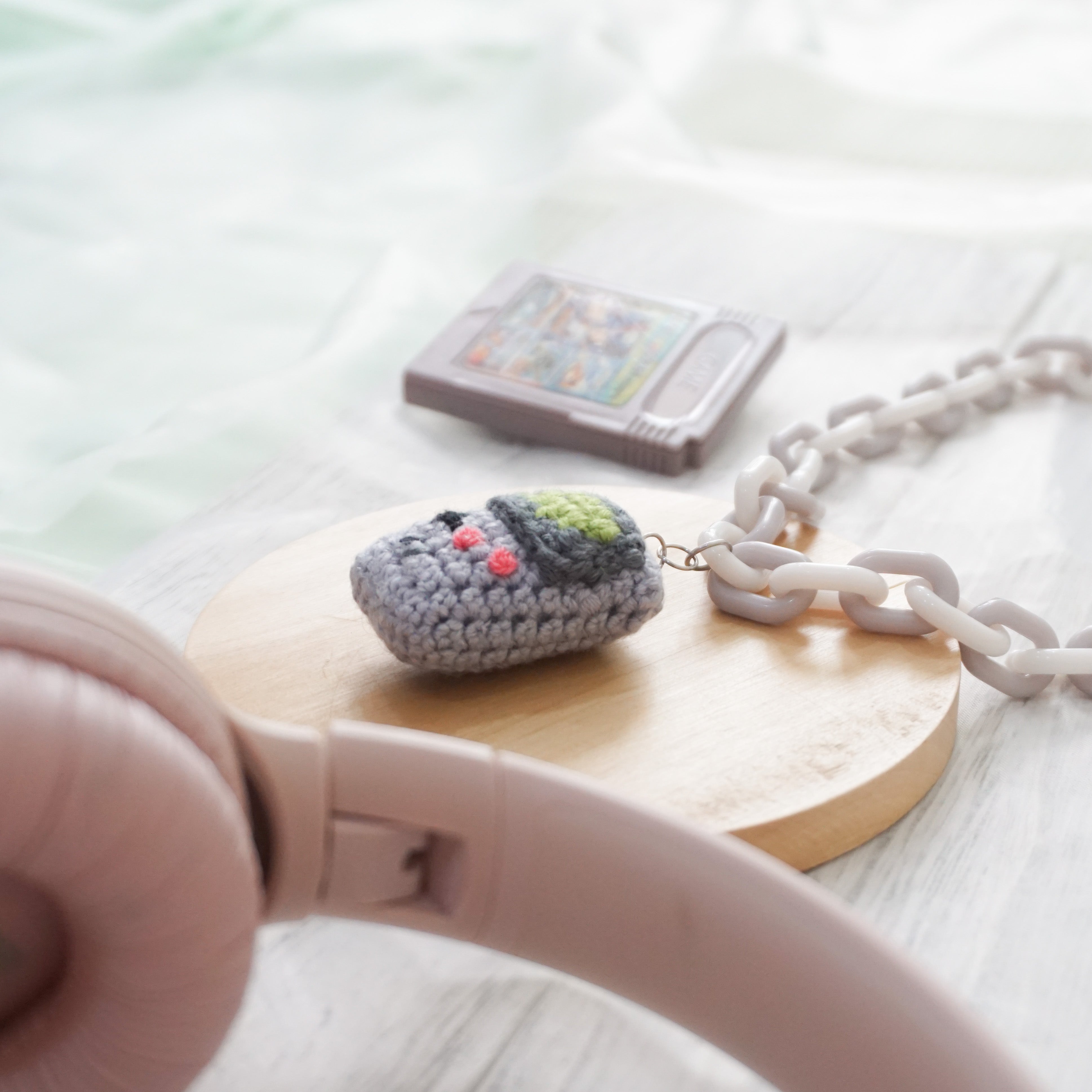 GameBoy Inspired Necklace - Grey
