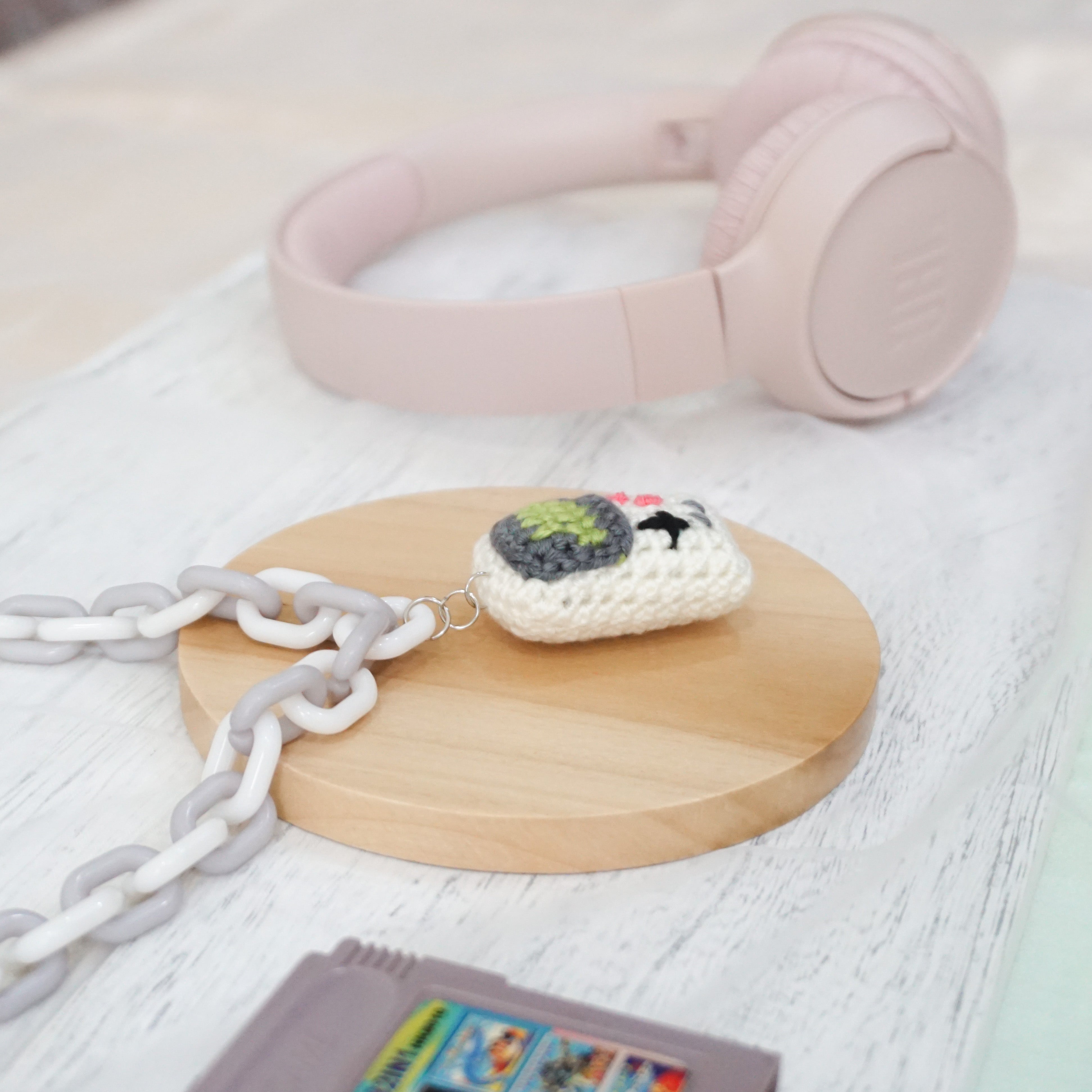 GameBoy Inspired Necklace - White