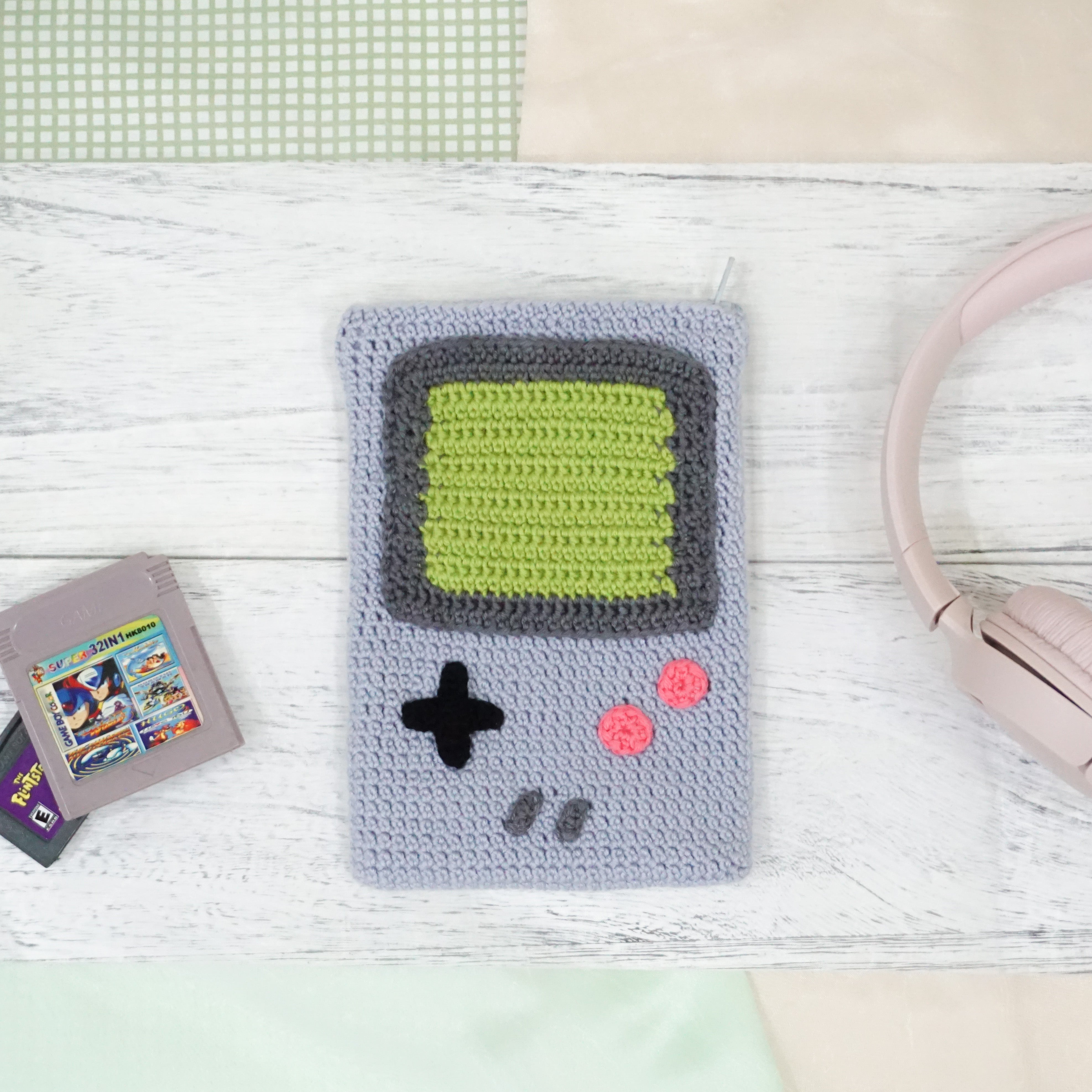 GameBoy Inspired Pouch - Grey