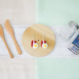 Bacon and Egg Set Earring