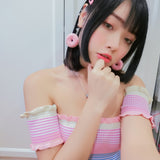 Strawberry Donut Earring