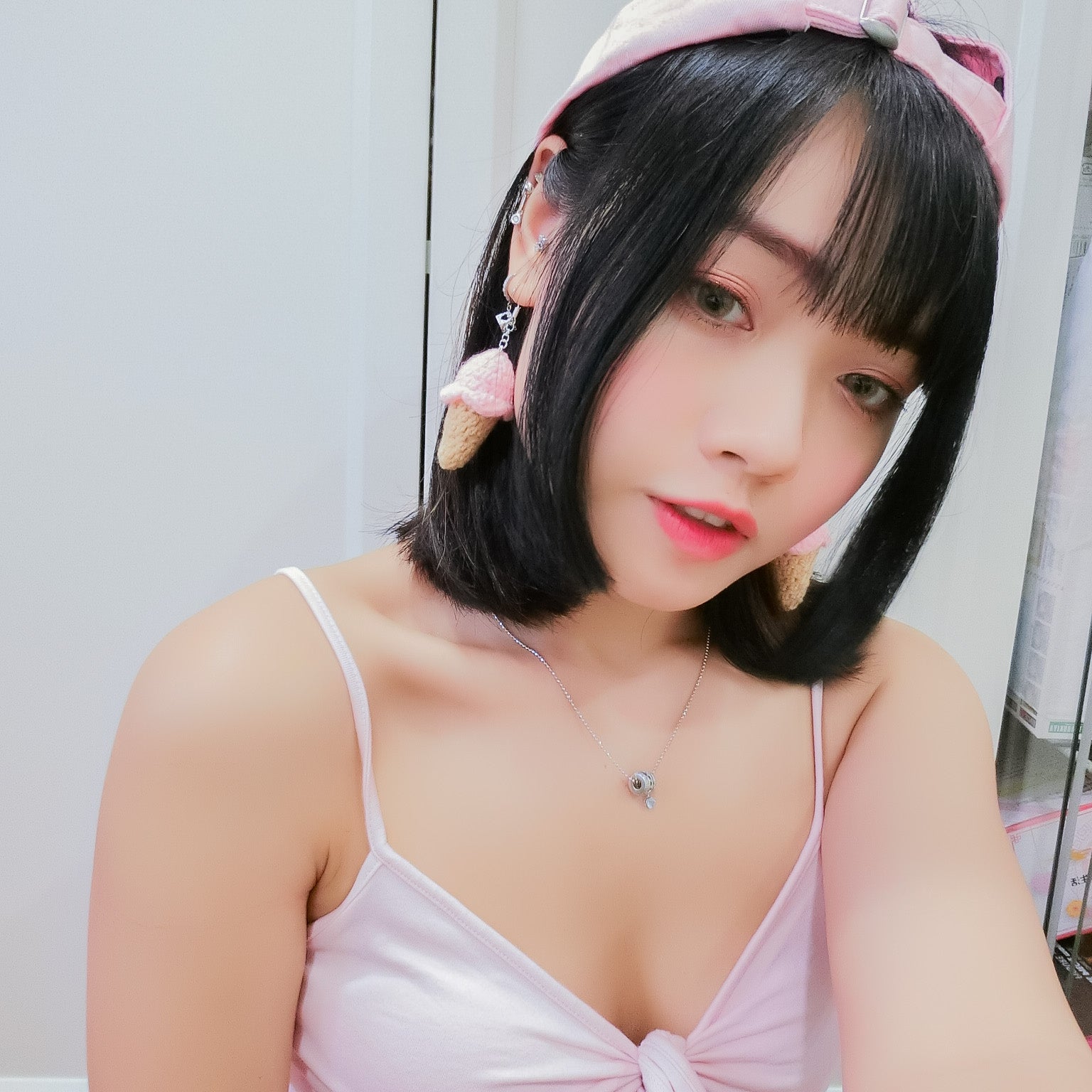 Strawberry Ice-cream Earring
