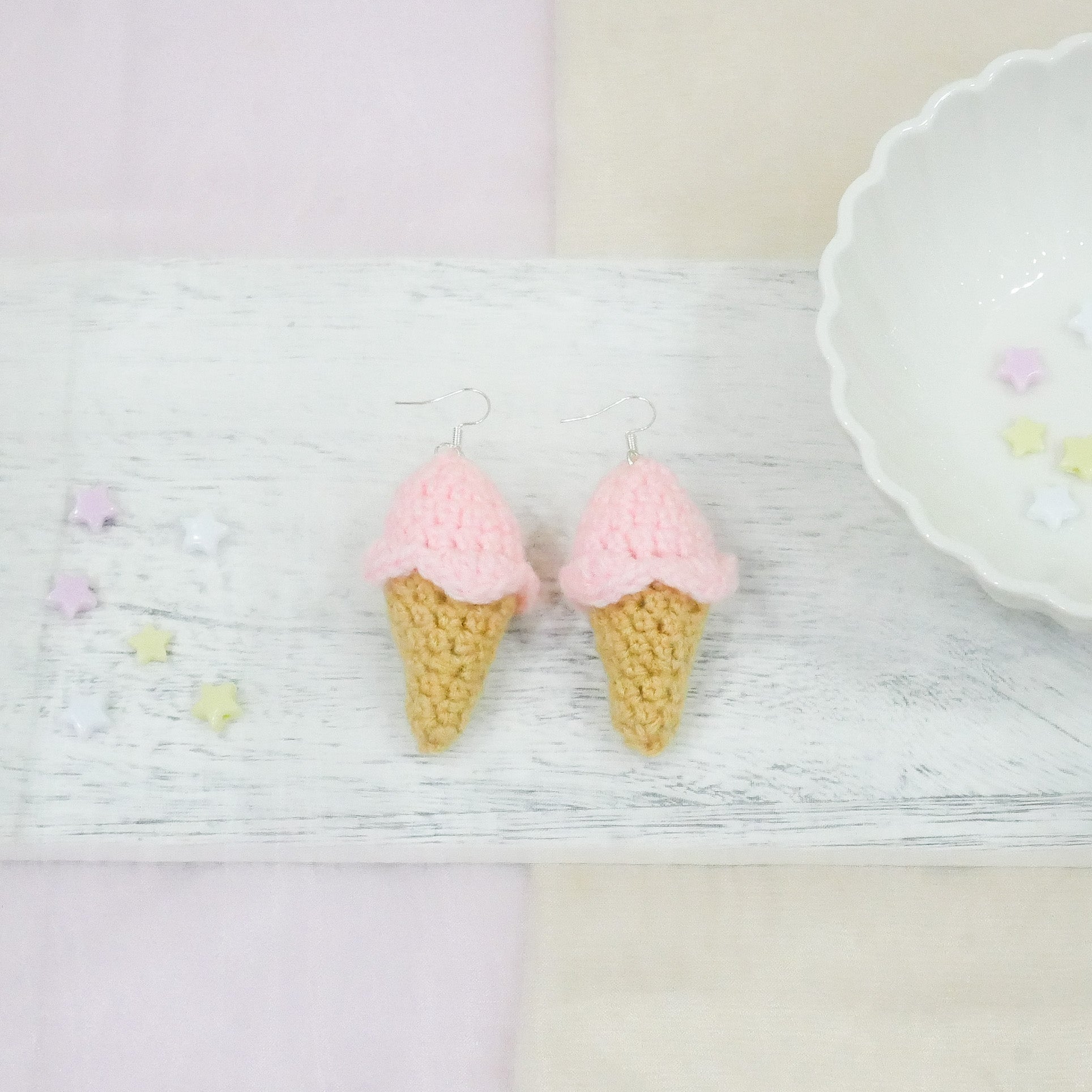 Strawberry Ice-cream Earring