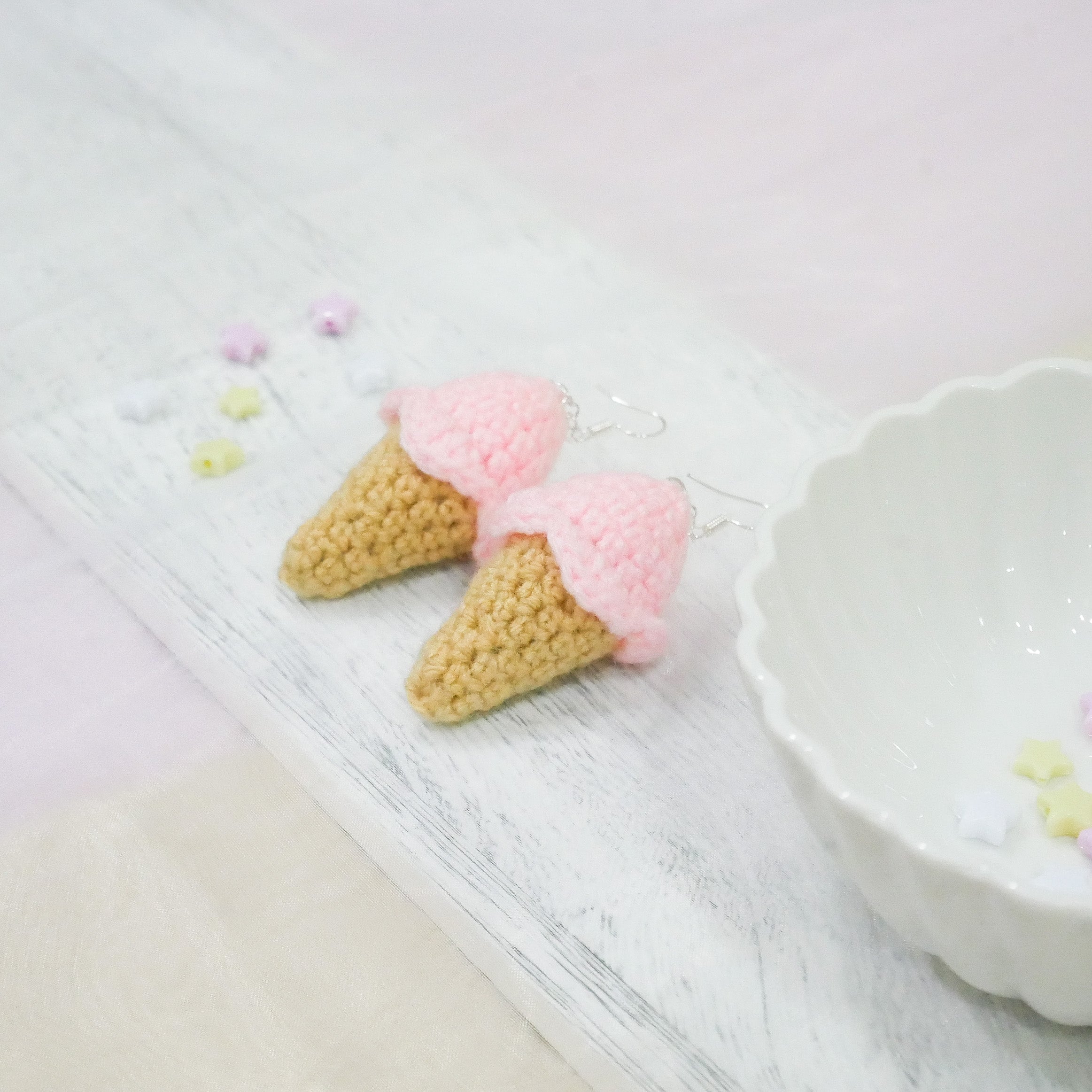 Strawberry Ice-cream Earring