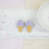 Taro Ice-cream Earring