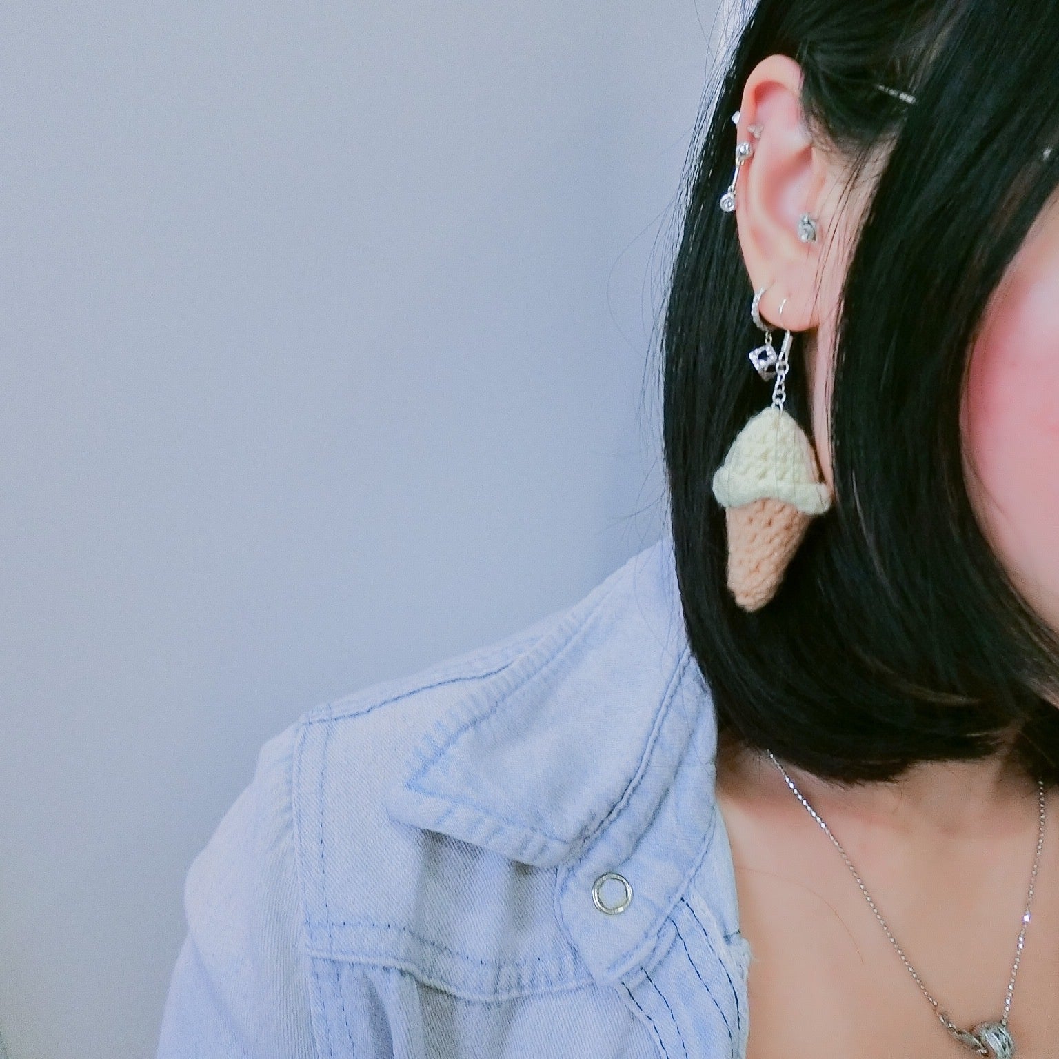 Vanilla Ice-cream Earring