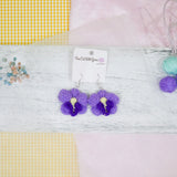Purple Orchid Earring
